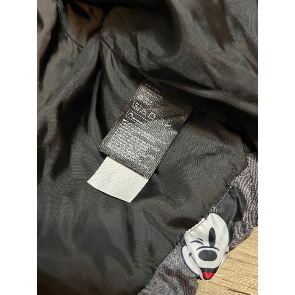 H&M Disney Mickey Mouse Puffer Jacket Size 6 month Disneyland Removable Hood - Picture 5 of 6